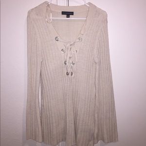 Rock & Republic lace up sweater!
